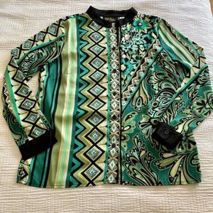 Bob Mackie Classic Patterned Shirt